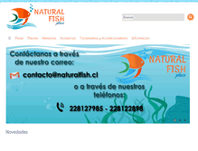 Tablet Screenshot of naturalfish.cl